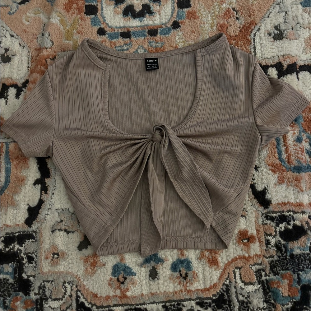 Tie Front Crop Top